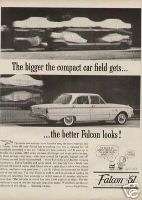 1960 1961 Ford Falcon Charlie Brown Vintage Ad  