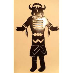   Tribal Kachina 10 Inch Ornament or Wall Decor Metal Art Everything