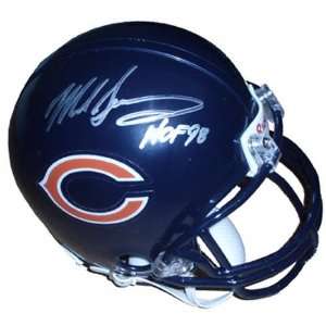Mike Singletary Chicago Bears Autographed Mini Helmet with HOF 98 