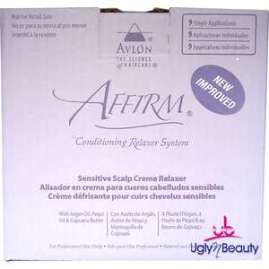 Affirm Sensitive Scalp Creme Relaxer 9 Applications NEW IMPROVED 