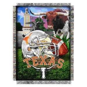  Texas Longhorns 48x60 Woven Tapestry Throw Blanket Sports 