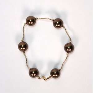  Nj design brown pearl bracelet in 1.10 g of 18K Jewelry