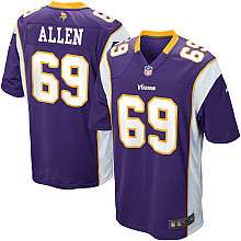 Youth Nike Minnesota Vikings Jared Allen Game Team Color Jersey (S XL 