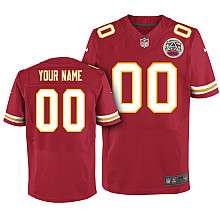 Mens Nike Kansas City Chiefs Customized Elite Team Color Jersey (40 