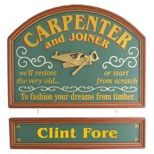 Personalized Carpenter Gift Wall Decor Sign Pub Sign 