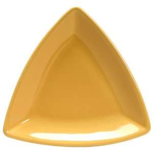  COLORcode Triangle Appetizer Plate, Honey Butter, Set of 6 