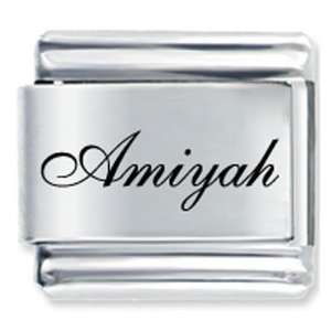  Edwardian Script Font Name Amiyah Gift Laser Italian Charm 