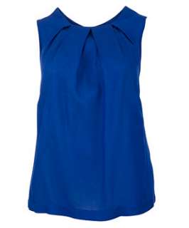 Blue (Blue) Inspire Blue Tulip Back Top  249585640  New Look