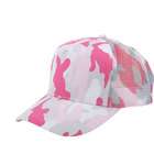 Nissun Brand New Blank Hat Camouflage Mesh Back Cap in Pink Camo