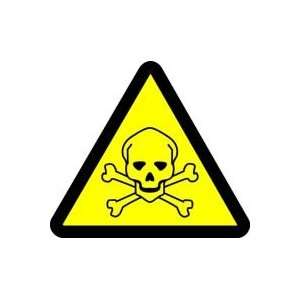  WARNING Labels TOXIC HAZARD 2 Adhesive Dura Vinyl