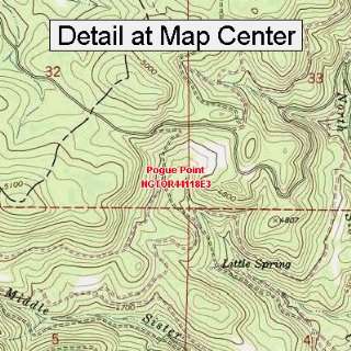 USGS Topographic Quadrangle Map   Pogue Point, Oregon (Folded 