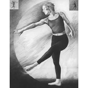 Monte Dolack   Dancer Hand Drawn Black and White Lithograph  