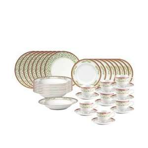 com Mikasa Holiday Traditions 40 Piece Dinnerware Set w/Rim Soup Bowl 