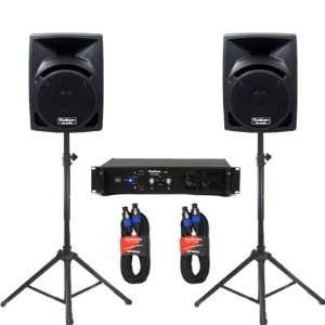  New Studio ABS Speakers 8 Two Way Pro Audio Monitor Pair 