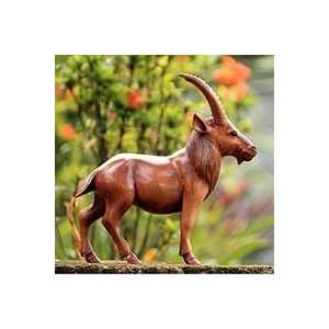  Wood statuette, Golden Antelope