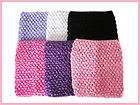 Set of (6) Large Crochet Tutu Tops~7 Crochet Headbands