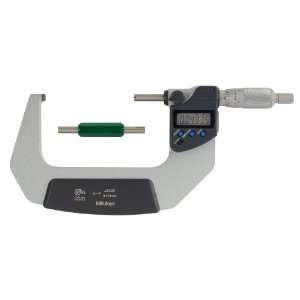 Mitutoyo 293 333 Coolant Proof LCD Micrometer, Ratchet Stop, 3 4/76.2 