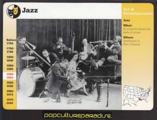 JAZZ MUSIC HISTORY 1920s New Orleans Band Picture CARD  