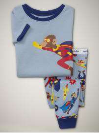 Baby Gap Boys Superhero Monkey Pajamas 6 12 NWT NEW NIP  