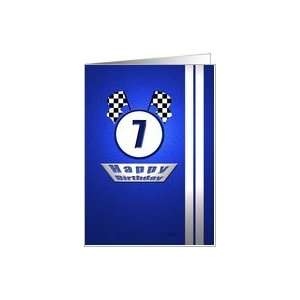  Blue Racing Birthday 7 Card Toys & Games
