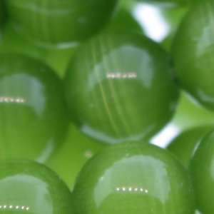  Mint Green Cats Eye  Round Plain   6mm Diameter, Sold by 