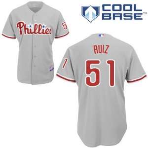 com Carlos Ruiz Philadelphia Phillies Authentic Road Cool Base Jersey 