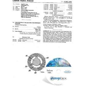  NEW Patent CD for LOW TEMPERATURE ELECTRIC TRANSMISSION 