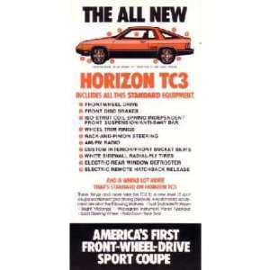  1979 PLYMOUTH HORIZON Sales Page Literature Piece 