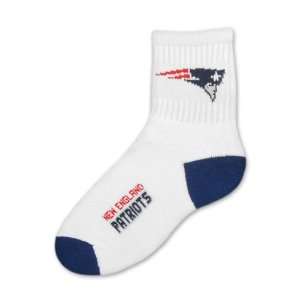  New England Patriots Youth Navy NFL Logo/Name Socks 