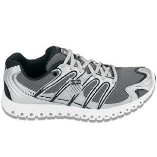 Athletics K Swiss Mens Micro Tubes 100 Fit Charcoal/Silver/Blk Shoes 