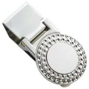  Spring loaded Silver Plated ,money clip golf ball Jewelry