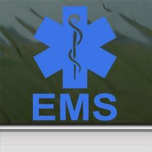  EMS Emergency Medical Services Blue Decal Window Blue Sticker 
