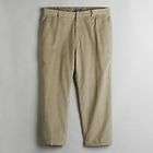   Taylor Collection Mens Beige Corduroy Pants Flat Front 36 x 30