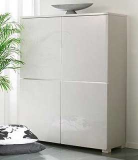 High Gloss Highboard Buffetschrank weiß o. schwarz  