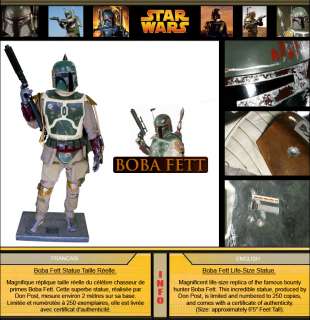 Star Wars Boba Fett Life Size Statue (65)   Don Post  