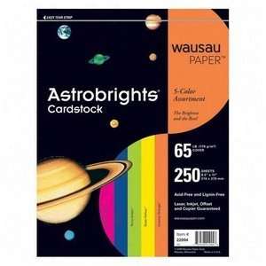   Wausau Paper Astrobrights Assorted Card Stock P Arts, Crafts