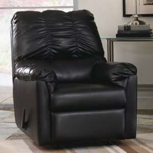  Famous Collection Black Rocker Recliner by Famous Brand 