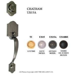 CHATHAM ENTRY LH OR RH HANDLE SET Oil Rubbed Bronze Edged 