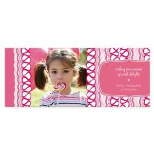  Sweet Ribbon Candy Holiday Cards 