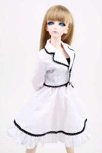 245 White Clothes/Dress/Suit/Outfit 1/4 MSD BJD Dollfie  