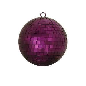 Majestic Purple Mirrored Glass Disco Ball Christmas Ornament 6 (150mm 