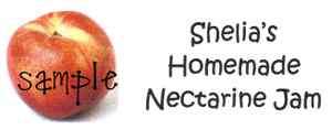 Nectarine 2 Fruit canning Jelly Jam Address Labels  