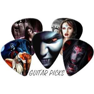  Vampires Gothic Full Colour Premium Guitar Picks x 5 