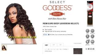 Sensationnel Goddess Remi Select Human Hair Remy Euro Body 10S,12,14 