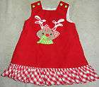 EUC Bailey Boys Christmas Reindeer Boutique Dress Size 12 Months