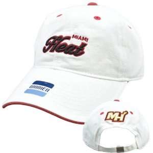  NBA Elevation Miami Heat White Black Red Womens Ladies Hat 