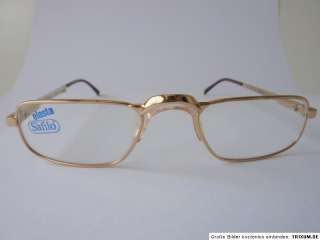   Herren Lesebrille Halbbrille Sattelsteg Safilo goldfarben  