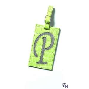 Russ Berrie Du Jour Initial Luggage Tag   Letter P