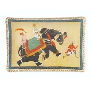  Mughal Elephant Plate 