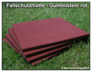 10m² Fallschutzmatten Gummi Fallschutz   Stärke 3cm  